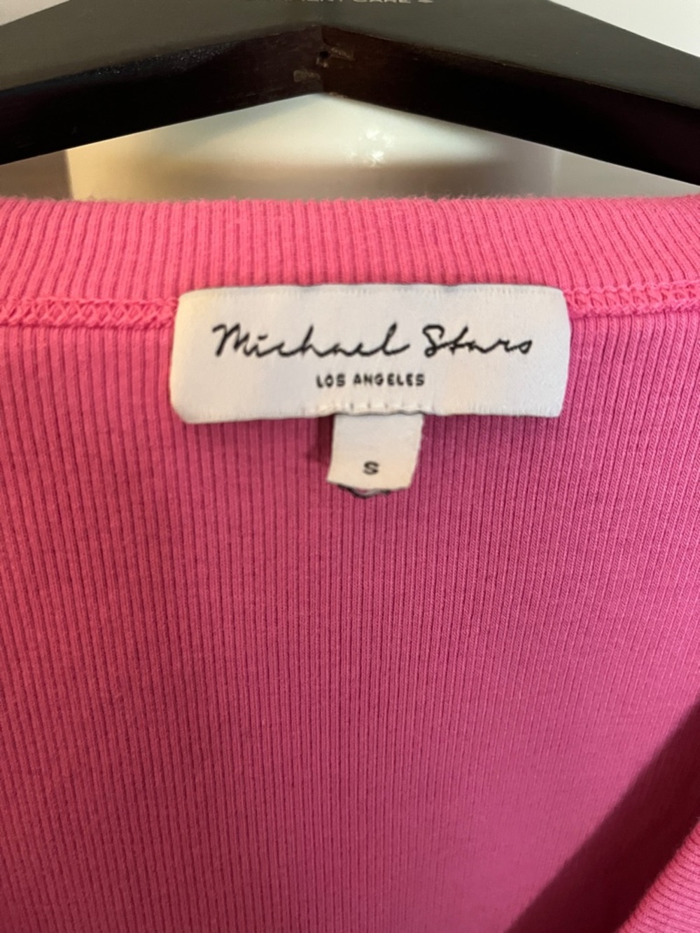 Michael Stars Bright Pink Ribbed Maxi Tank Dress - Picture 2 of 5